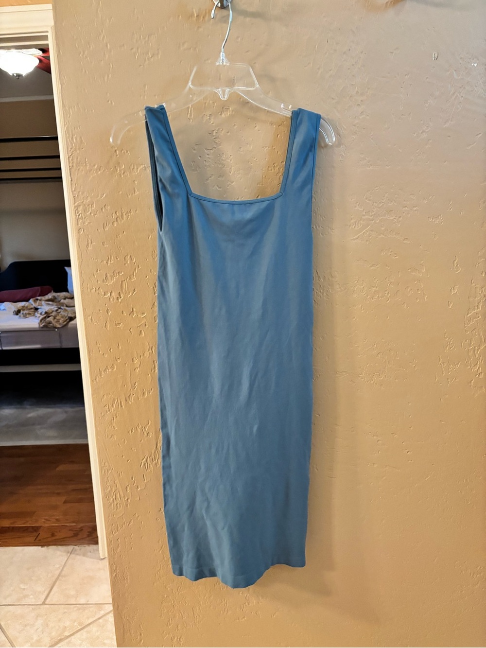 Free People Sleeveless Midi Dress in Dusty Blue